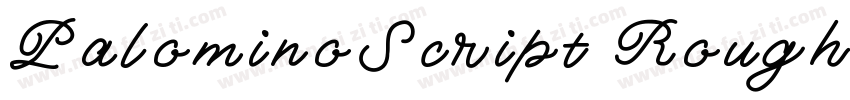 PalominoScript Rough字体转换